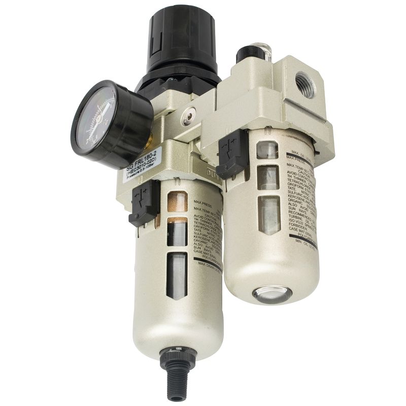 FILTER / REGULATOR / LUBRICATOR 1/4&#39; WITH AUTO DRAIN (HEC3010-02D)