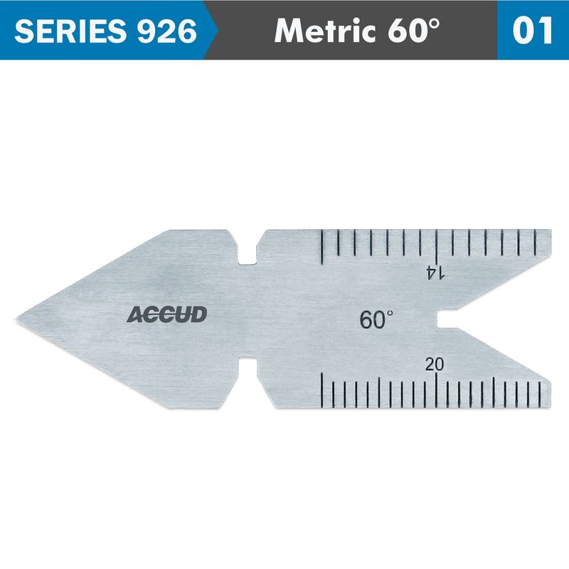 CENTER GAUGE METRIC 60DEG. 30&amp;#039; ACC. 0.5MM &amp; 1MM GRAD.