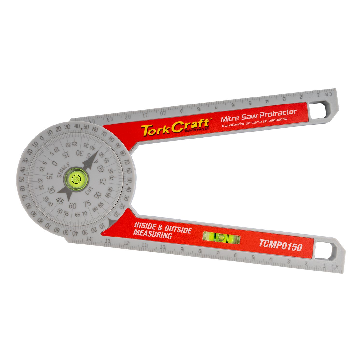 MITRE SAW LEVEL PROTRACTOR 150MM 360 DEG.