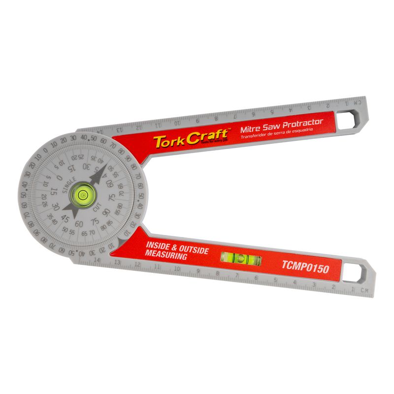 MITRE SAW LEVEL PROTRACTOR 150MM 360 DEG.