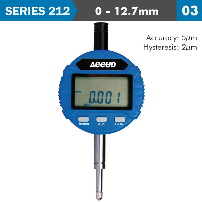 DIGITAL INDICATOR FLAT AND LUG BACK 12.7MM/0.5&#39;