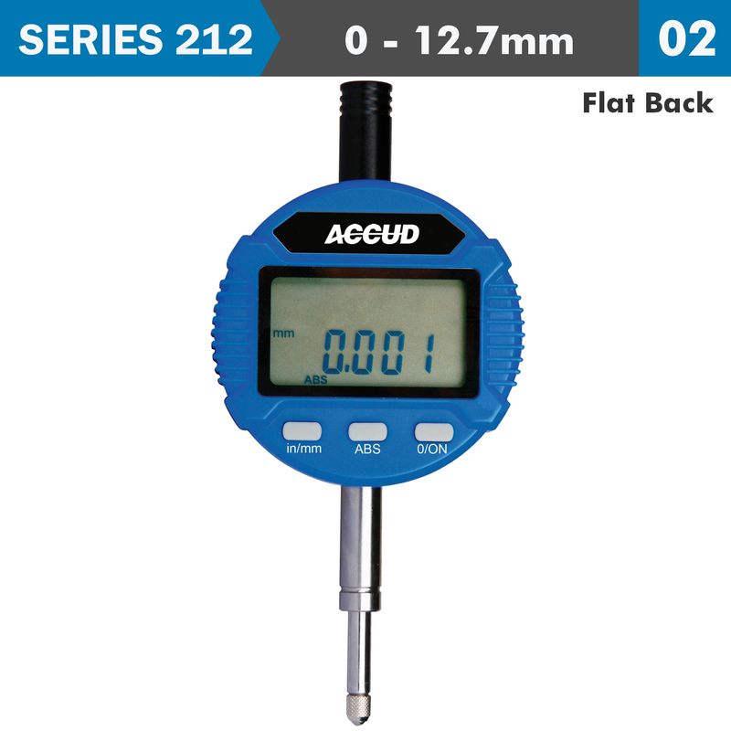 DIGITAL INDICATOR FLAT BACK 12.7MM/0.5&#39;