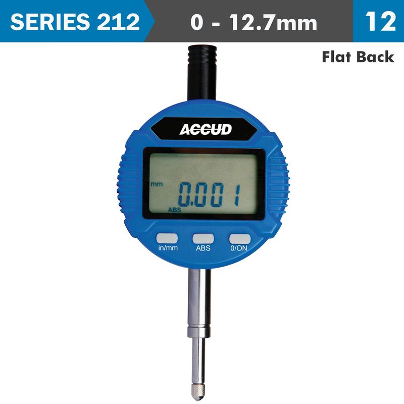 DIGITAL INDICATOR FLAT BACK 12.7MM/0.5&#39;