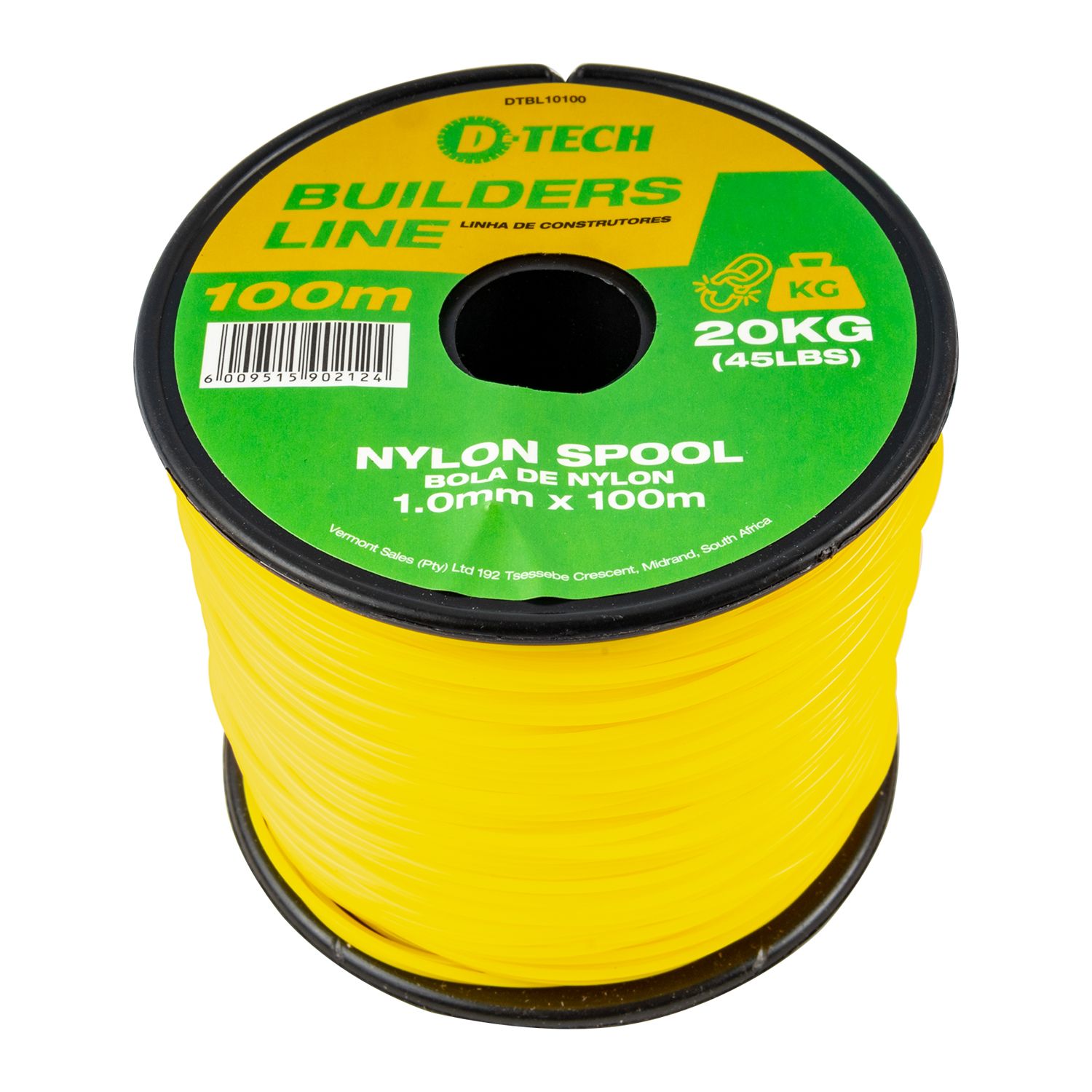 BUILDERS LINE 1.0MM X 100M NYLON SPOOL