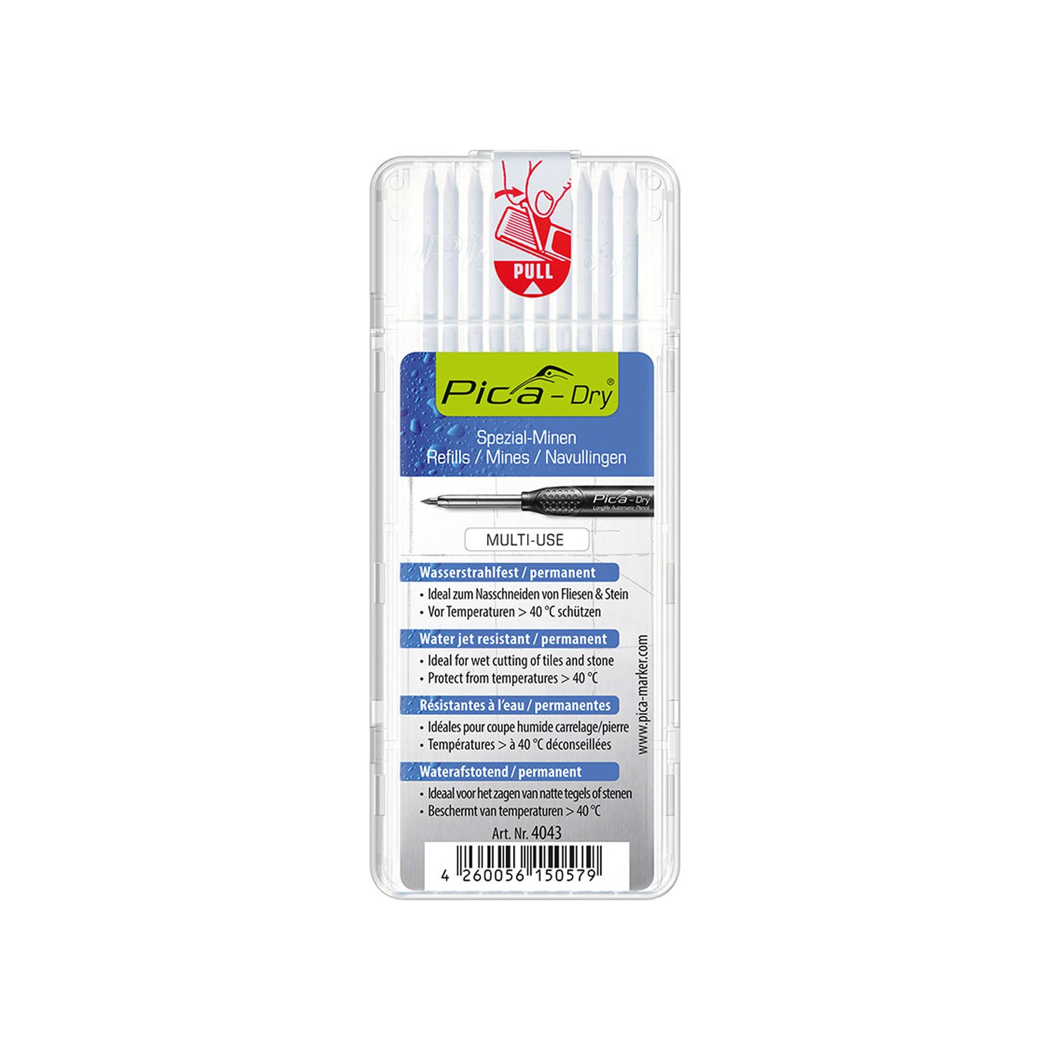 PICA DRY REFILLS 10PC WHITE