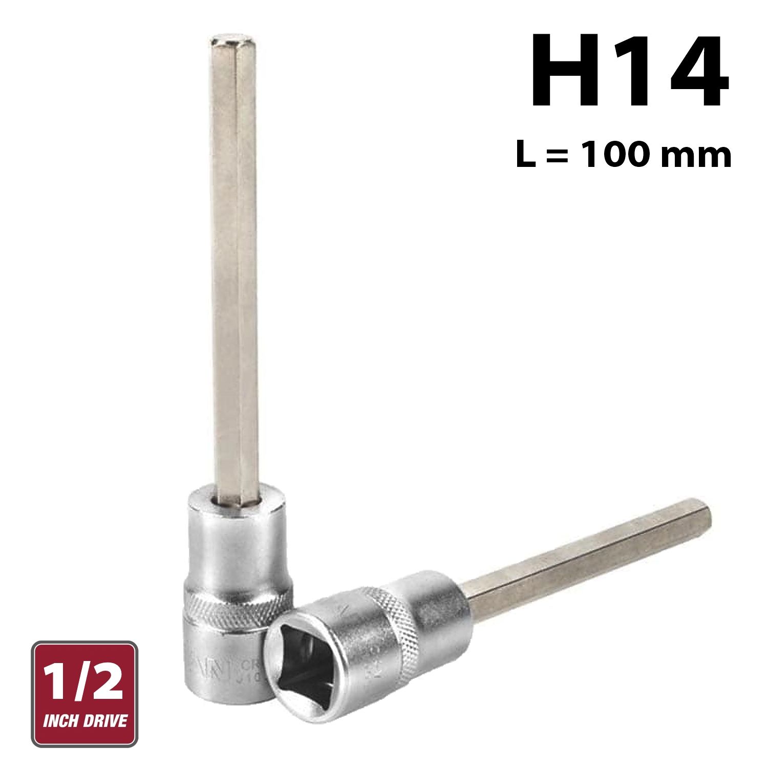 FIXMAN 1/2&#39; DR.14 X 100MM HEX ALLEN BIT SOCKET H14