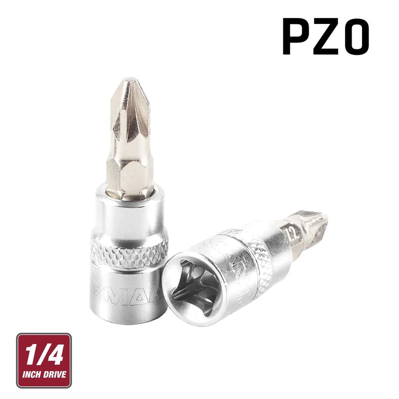 FIXMAN 1/4&#39; DR.BIT SOCKET PZ0 POZI SCREWDRIVER BIT