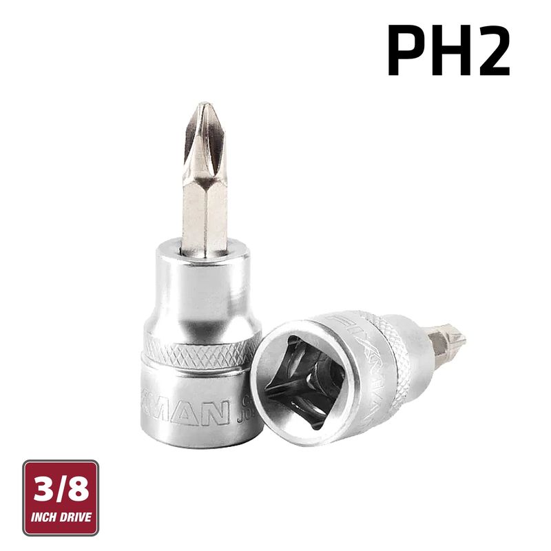 FIXMAN 3/8&#39; DR.BIT SOCKET PH2 PHILLIPS SCREWDRIVER BIT