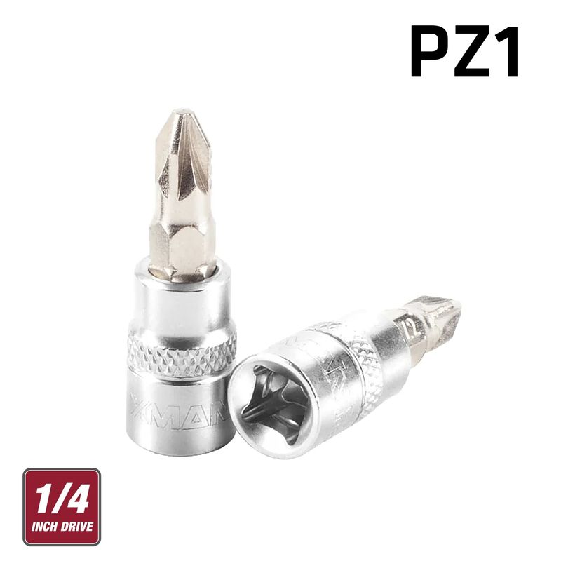 FIXMAN 1/4&#39; DR.BIT SOCKET PZ1 POZI SCREWDRIVER BIT