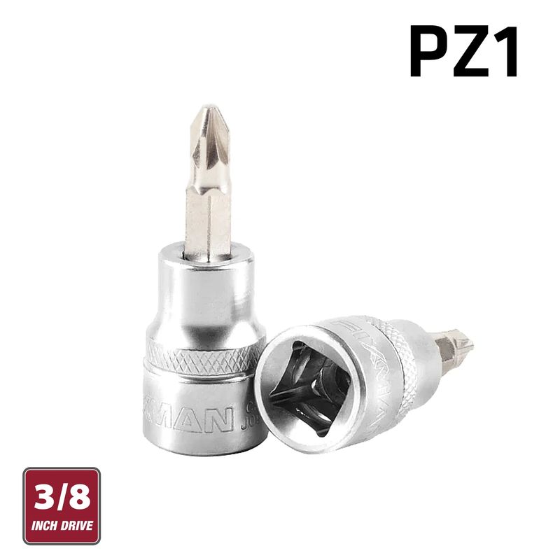 FIXMAN 3/8&#39; DR.BIT SOCKET PZ1 POZI SCREWDRIVER BIT