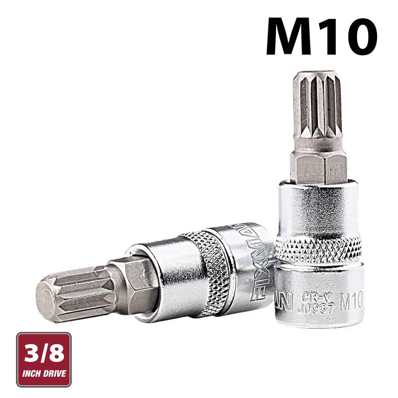 FIXMAN 3/8&#39; DR.BIT SPLINE SOCKET M10