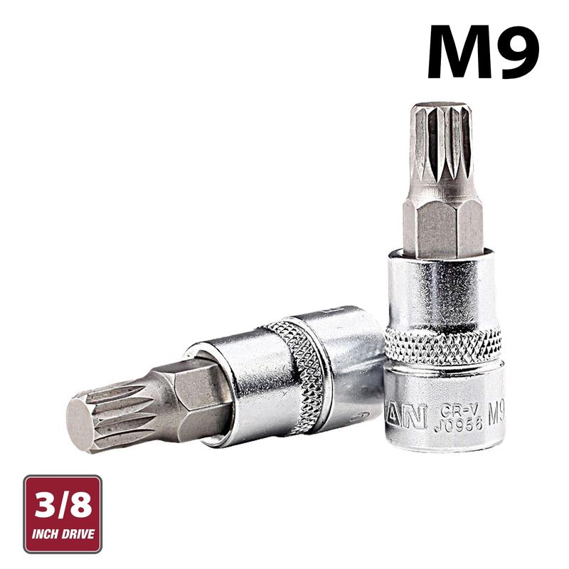 FIXMAN 3/8&#39; DR.BIT SPLINE SOCKET M9