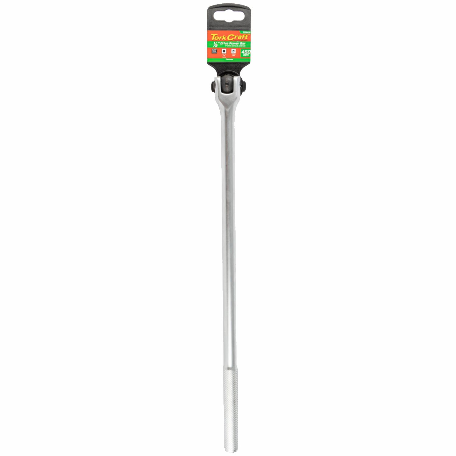 POWER BAR 1/2&#39; DRIVE  450MM SWIVEL HEAD  STEEL HANDLE