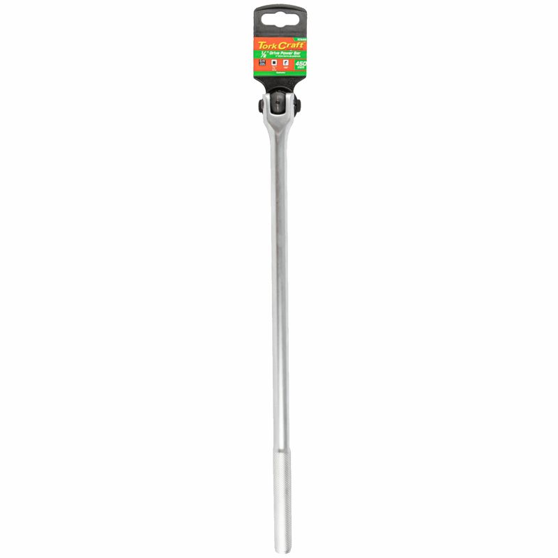 POWER BAR 1/2&#39; DRIVE  450MM SWIVEL HEAD  STEEL HANDLE
