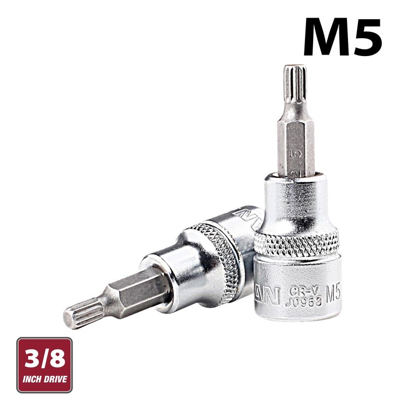 FIXMAN 3/8&#39; DR.BIT SPLINE SOCKET M5