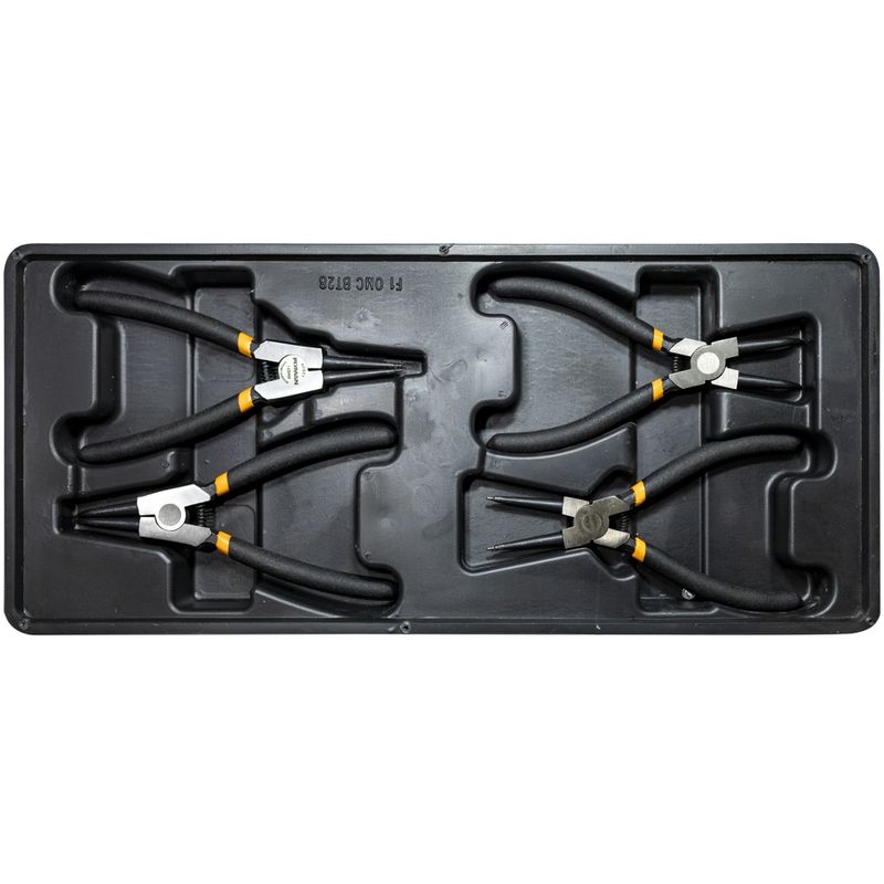 FIXMAN TRAY 4 PIECE 6&#39; INTERNAL AND EXTERNAL CIRCLIP PLIERS