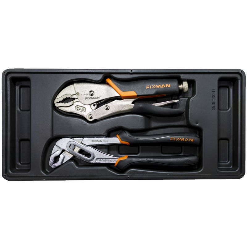 FIXMAN TRAY 2 PIECE PLIER SET GROOVE JOINT PLIERS 10&#39; AND LOCK GRIP PL