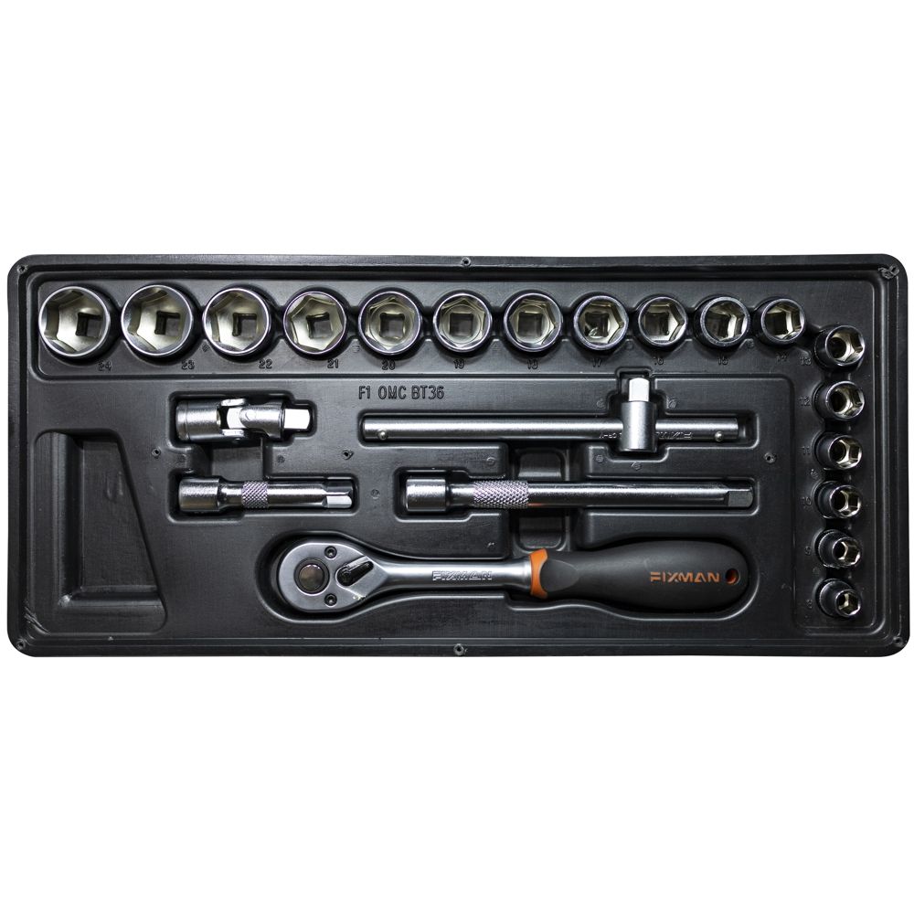 FIXMAN 22-PC 3/8&#39; DR.SOCKETS &amp; ACCESSORIES