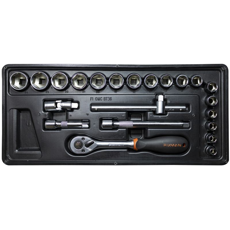 FIXMAN 22-PC 3/8&#39; DR.SOCKETS &amp; ACCESSORIES