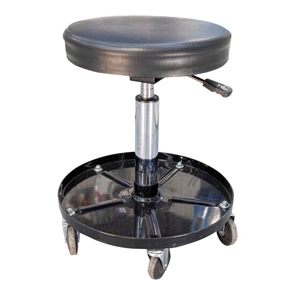 MECHANIC CHAIR ADJ. ROUND SEAT &amp; TOOL TRAY