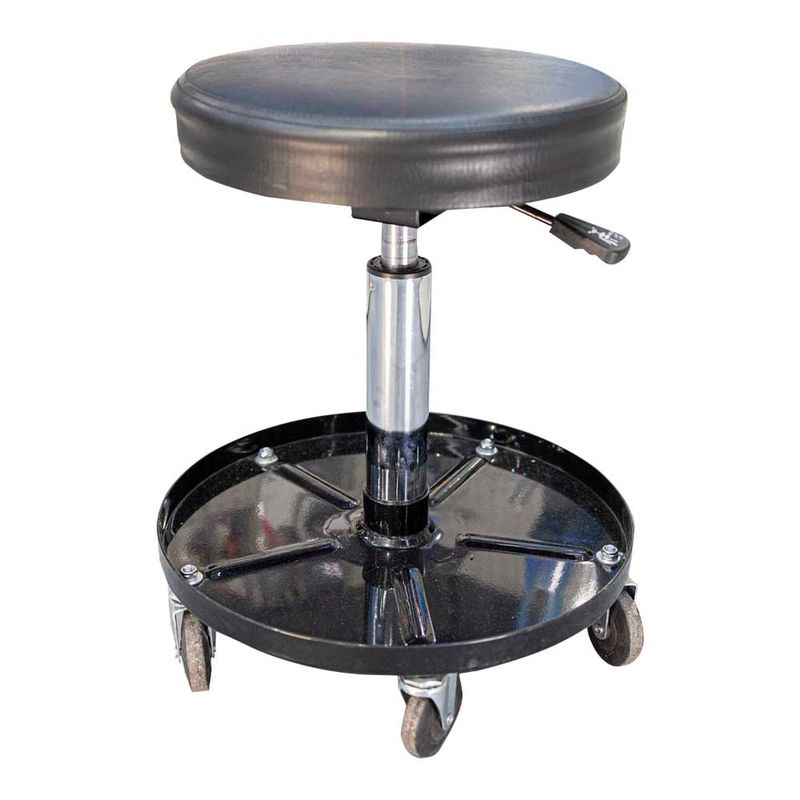 MECHANIC CHAIR ADJ. ROUND SEAT &amp; TOOL TRAY