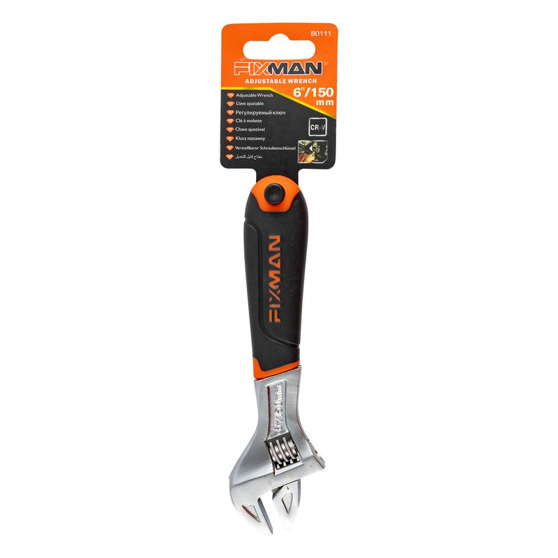FIXMAN ADJUSTABLE WRENCH 6&#39; 0-19.5MM