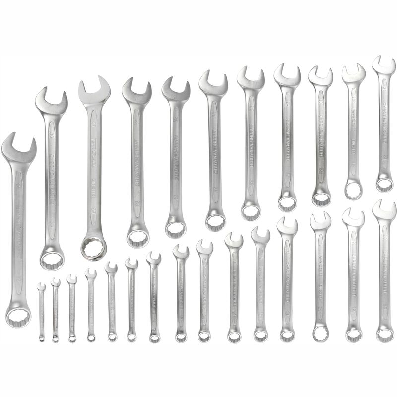 26PCS COMBINATION SPANNER SET 6-32MM DEEP OFFSET JUMBO RACK