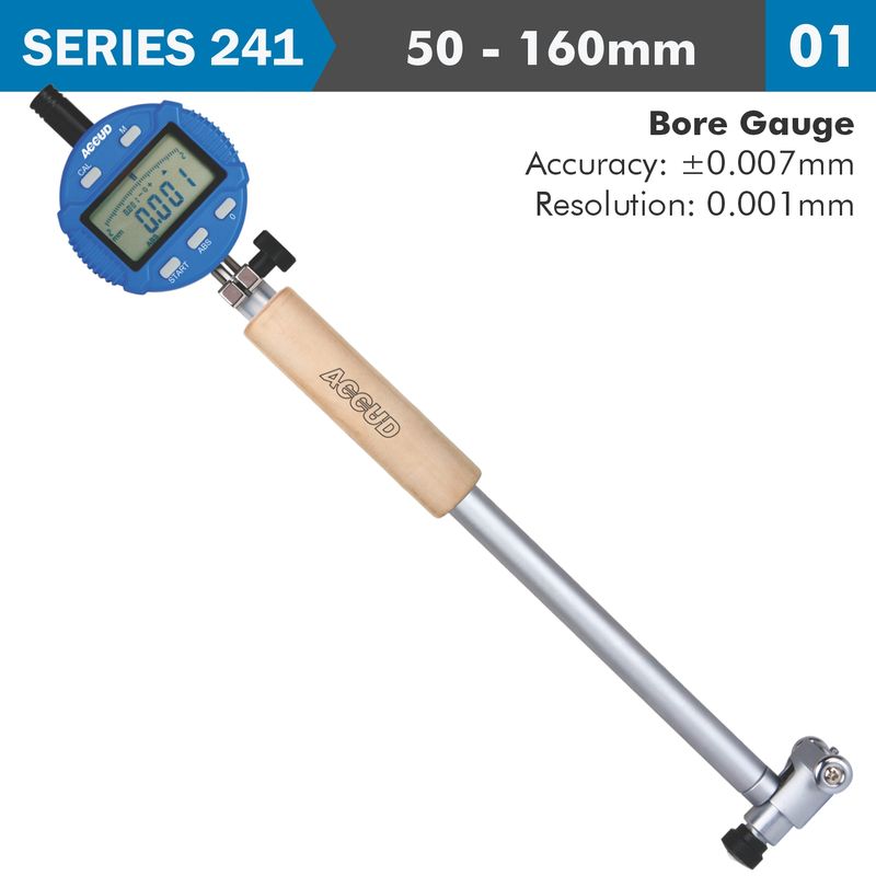 DIG. PRECISION BORE GAUGE 50-160MM 0.018MM ACC. 0.001MM GRAD.