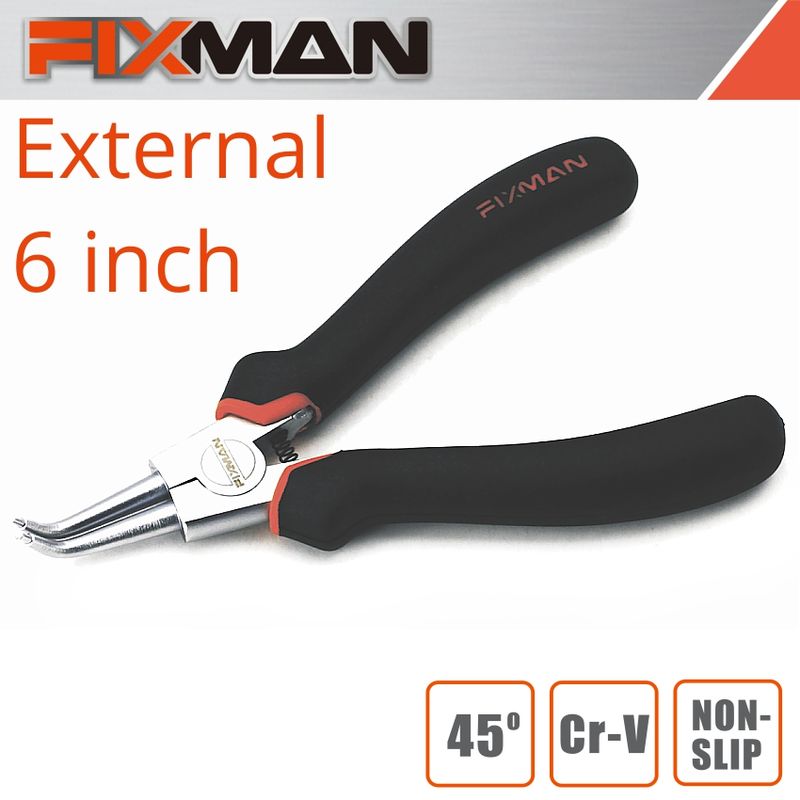 FIXMAN EXTERNAL CIRCLIP PLIERS 6&#39;/145MM X 45 DEG