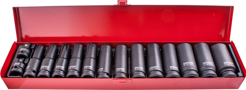 15PC 1/2&#39; DR IMP SOCKET SET(10 - 27 + 2 X ADAPTORS 3/8X1/2 &amp; 1/2X3/8 )