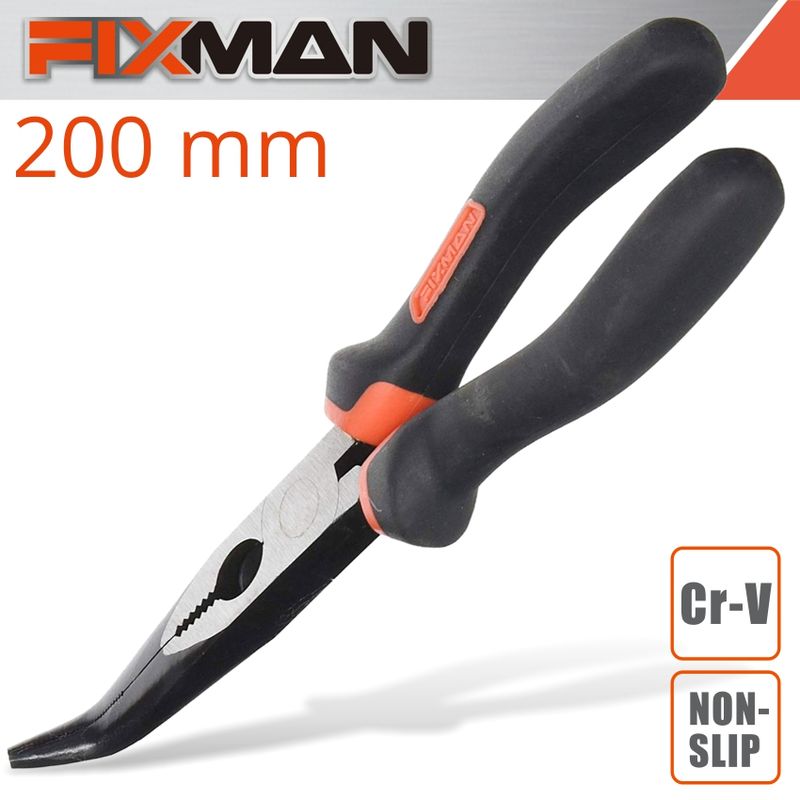 FIXMAN INDUSTRIAL BENT NOSE PLIERS 8&#39;/200MM