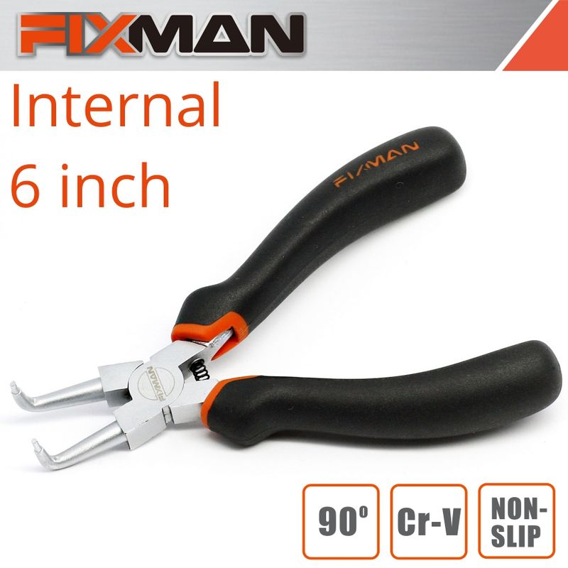 FIXMAN INTERNAL CIRCLIP PLIERS 6&#39;/145MM X 90 DEG