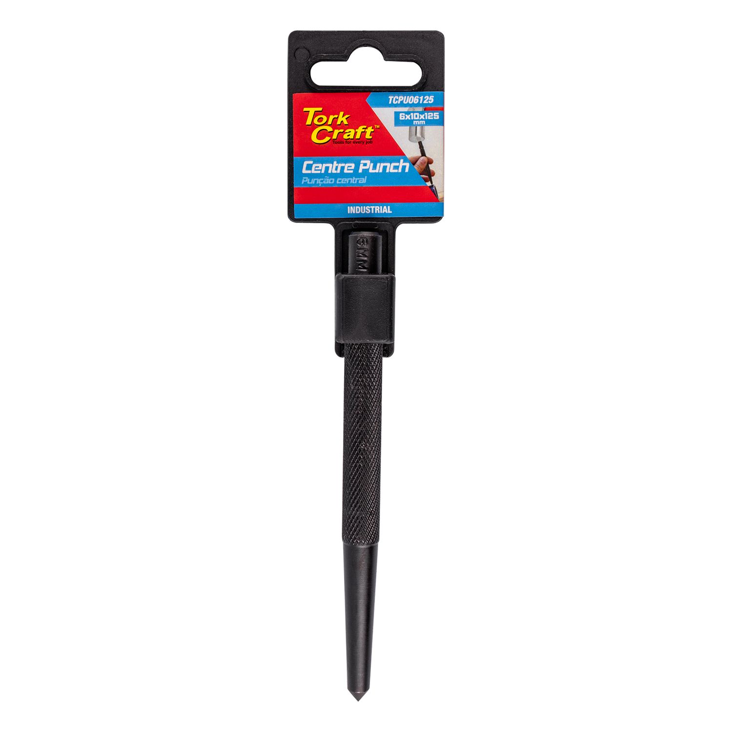 CENTRE PUNCH 6 x10 x125mm (Black finish)
