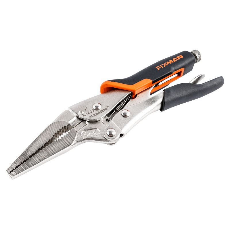 FIXMAN  LONG NOSE LOCK GRIP PLIERS 9&#39;/225MM