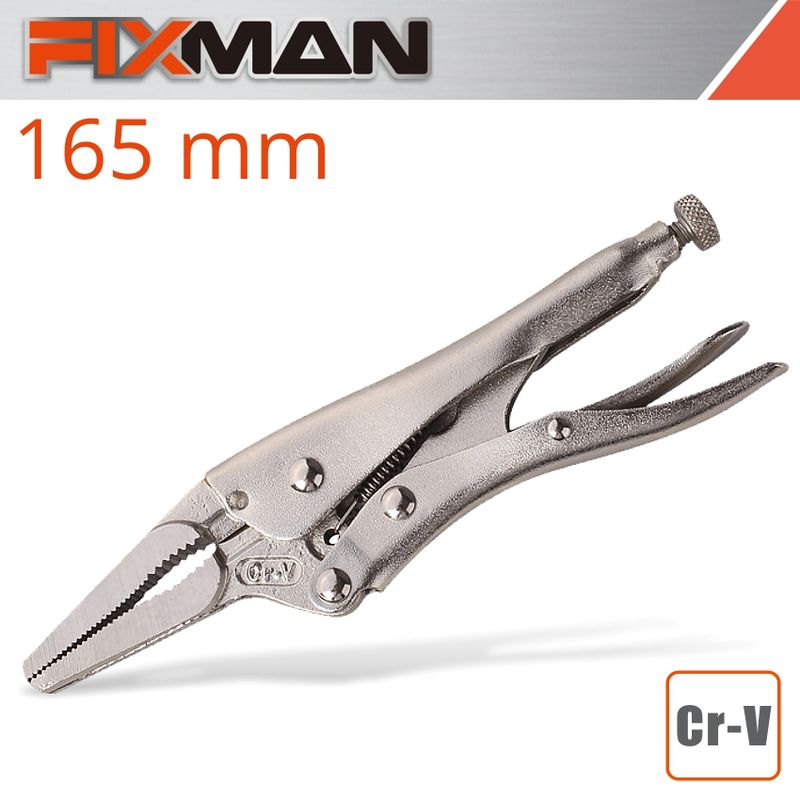 FIXMAN  LONG NOSE LOCK GRIP PLIERS 6&#39;/165MM