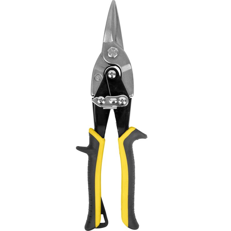 TIN SNIP 260MM STRAIGHT &amp; SHAPE CUT YELLOW