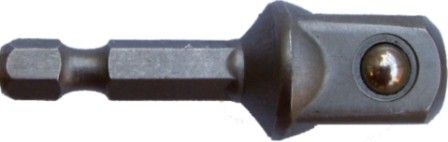 SOCKET ADAPTOR 1/2&#39;M SQ X 50MM 1/4&#39;M HEX SHANK BULK