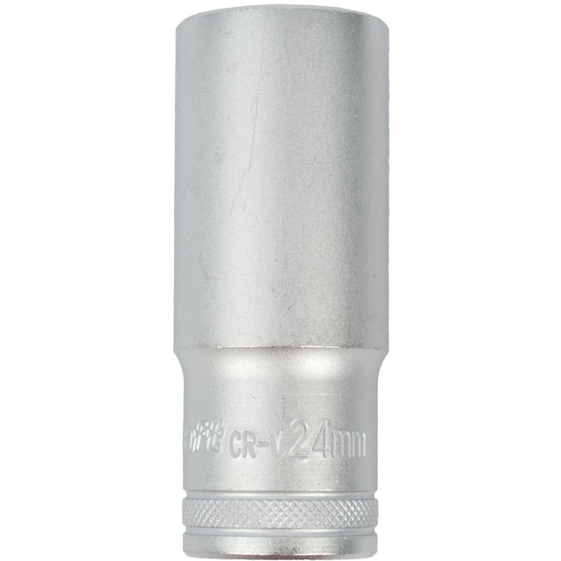 SOCKET 24MM 1/2&#39; DR DEEP SOCKET CRV 12 POINT