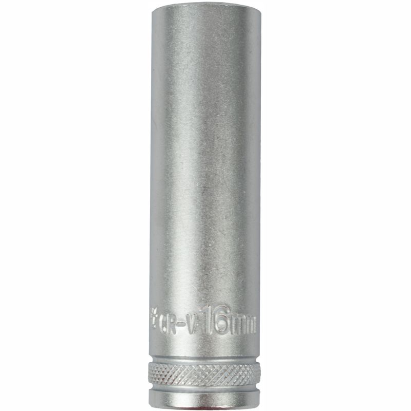 SOCKET 16MM 1/2&#39; DR DEEP SOCKET CRV 12 POINT