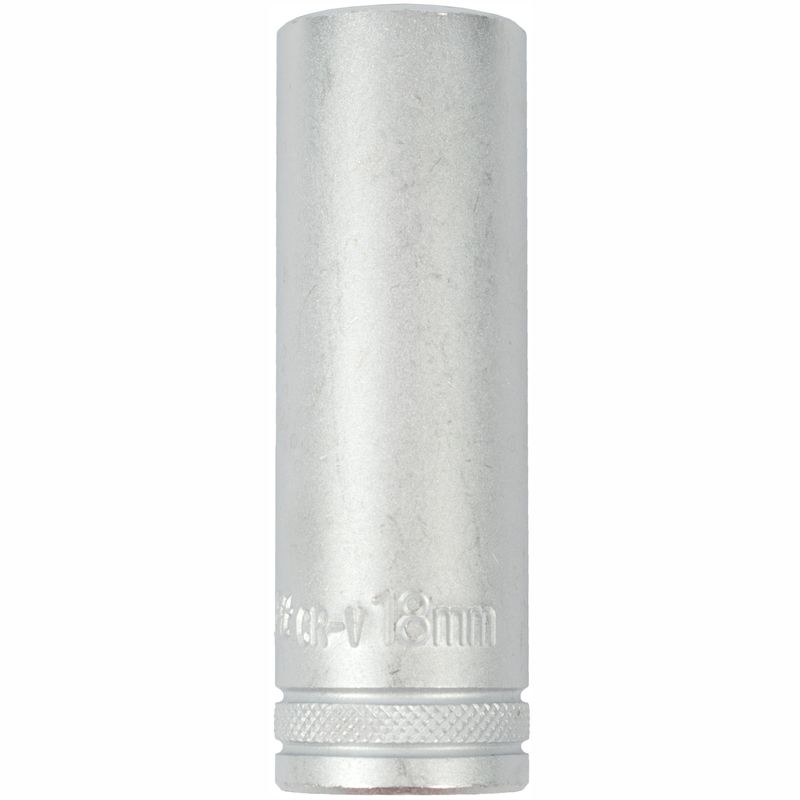 SOCKET 18MM 1/2&#39; DR DEEP SOCKET CRV 12 POINT