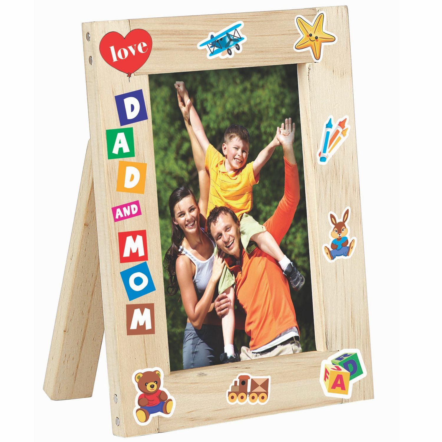 CREATE AND LEARN WOODEN PICTURE FRAME