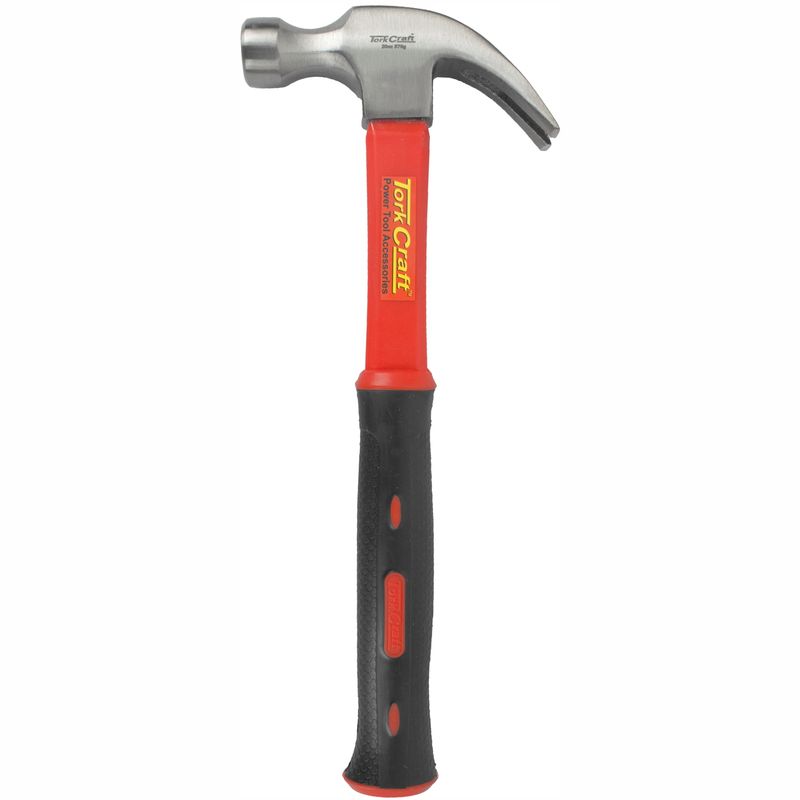 HAMMER CLAW 570G (20OZ) FIBREGLASS HANDLE 295MM &amp; FULL POL HEAD