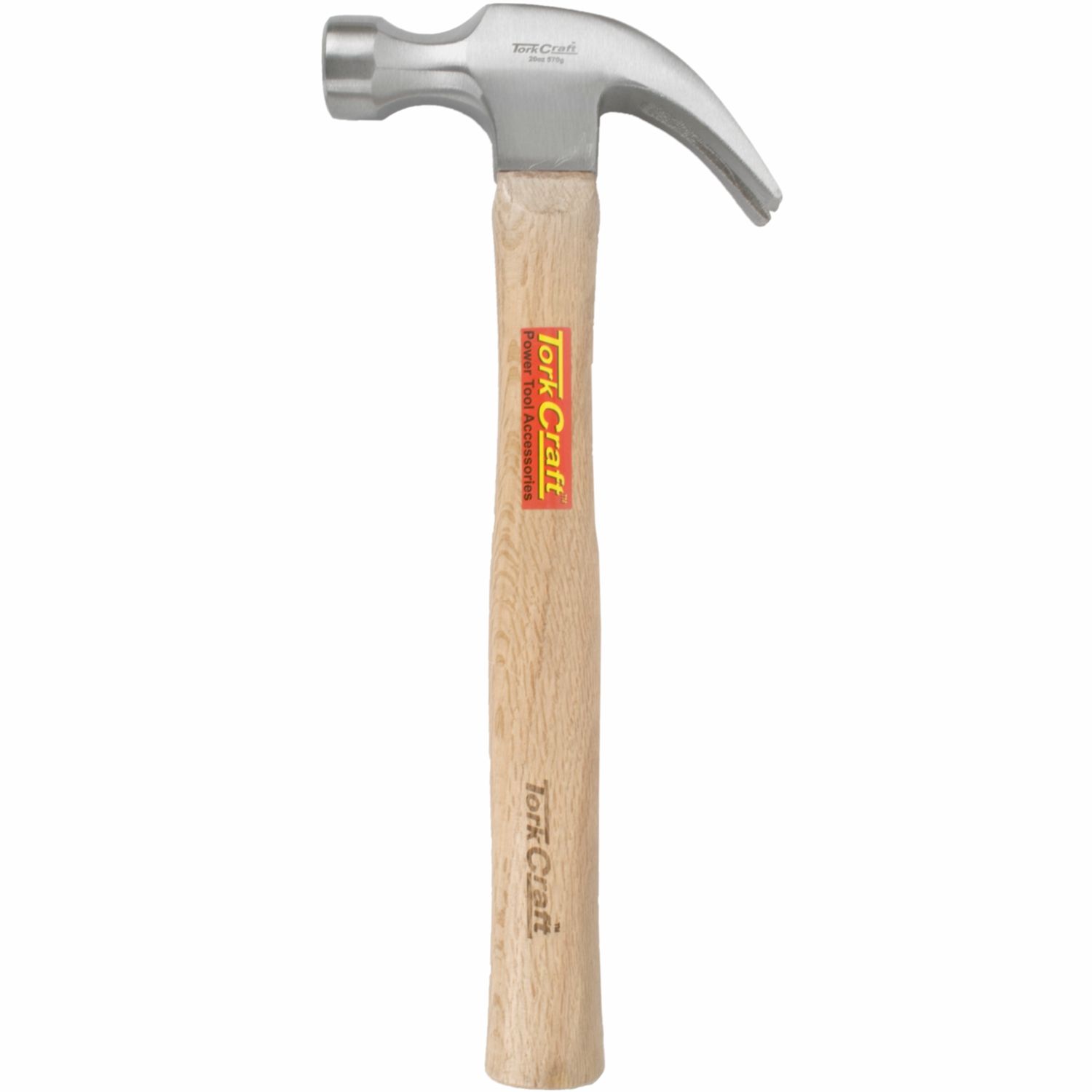 HAMMER CLAW 570G (20OZ) WOODEN HANDLE 280MM &amp; FULL POL HEAD
