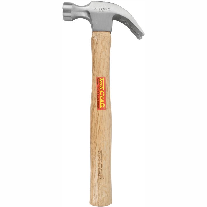 HAMMER CLAW 450G (16OZ) WOODEN HANDLE 280MM &amp; FULL POL HEAD