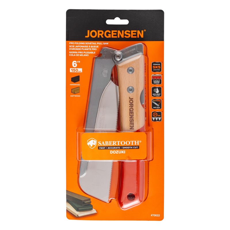 JORGENSEN 150MM FOLDING DOVETAIL PULL SAW
