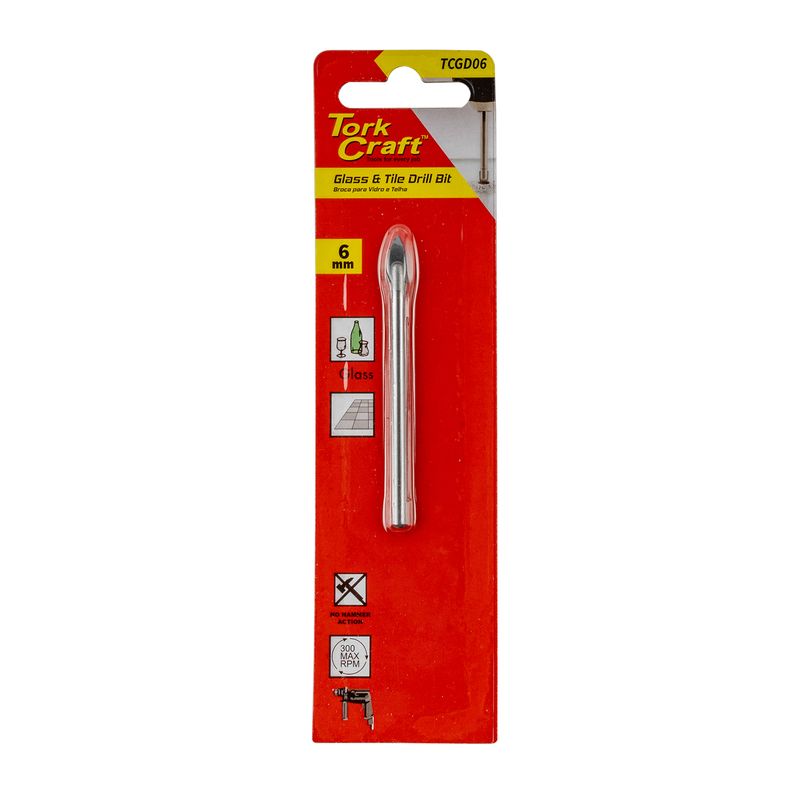 GLASS &amp; TILE DRILL 6MM