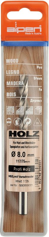 WOOD DRILL BIT PROFI HSS 6MM