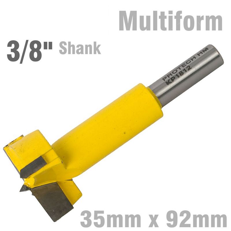 HINGE BORE BIT 35MM X 92MM 3/8&#39; SHANK