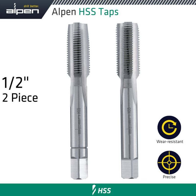 HSS HAND TAP SET IMPERIAL  G 1/2&#39; POUCHED