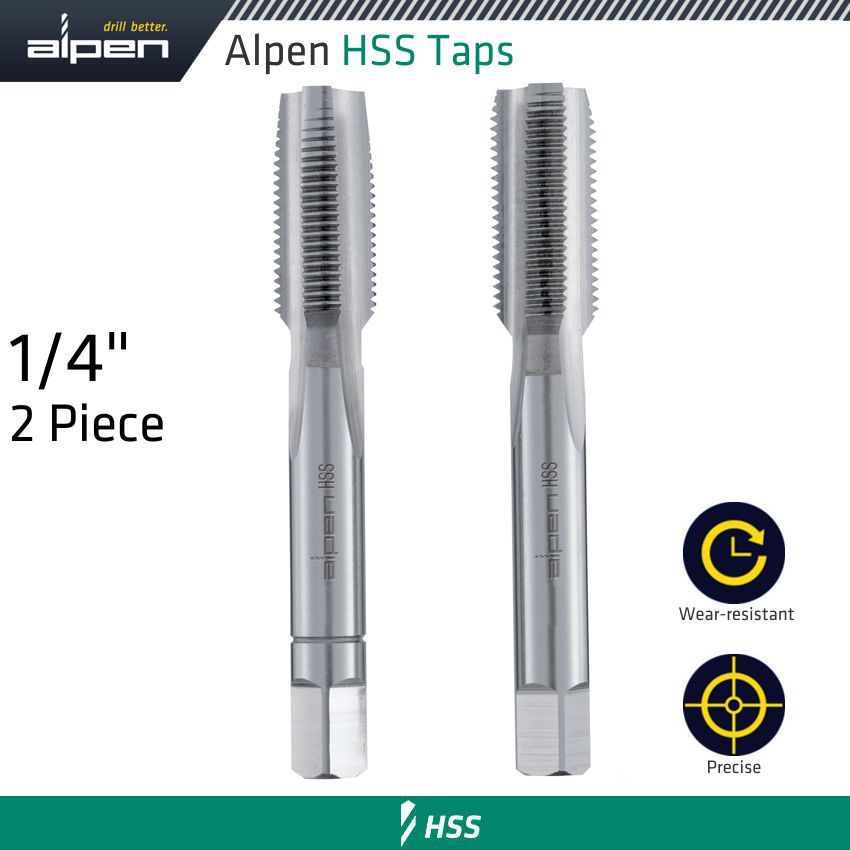 HSS HAND TAP SET IMPERIAL  G 1/4&#39; POUCHED